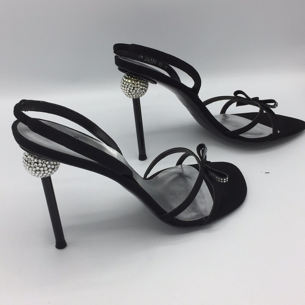 Stuart Weitzman High Heel With Lots Of “Bling” 10m - image 1